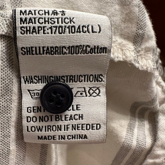 Matchstick | Argus White Plaid Flannel LS Button Up Roll Tab Hem Shirt Womens L - Picture 9 of 9